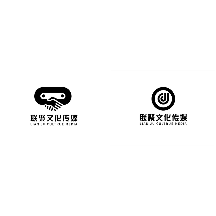 联聚文化传媒logo