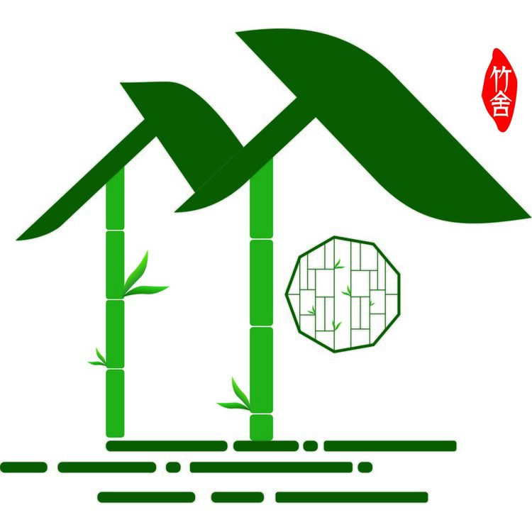 竹舍logo