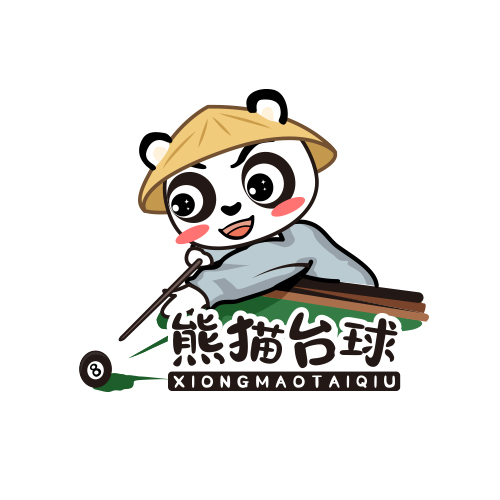 熊猫台球logo