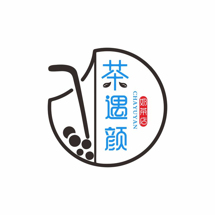 茶遇颜logo