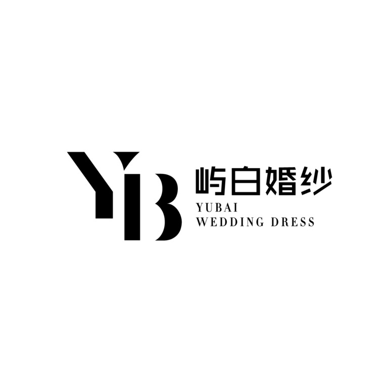 屿白婚纱logo