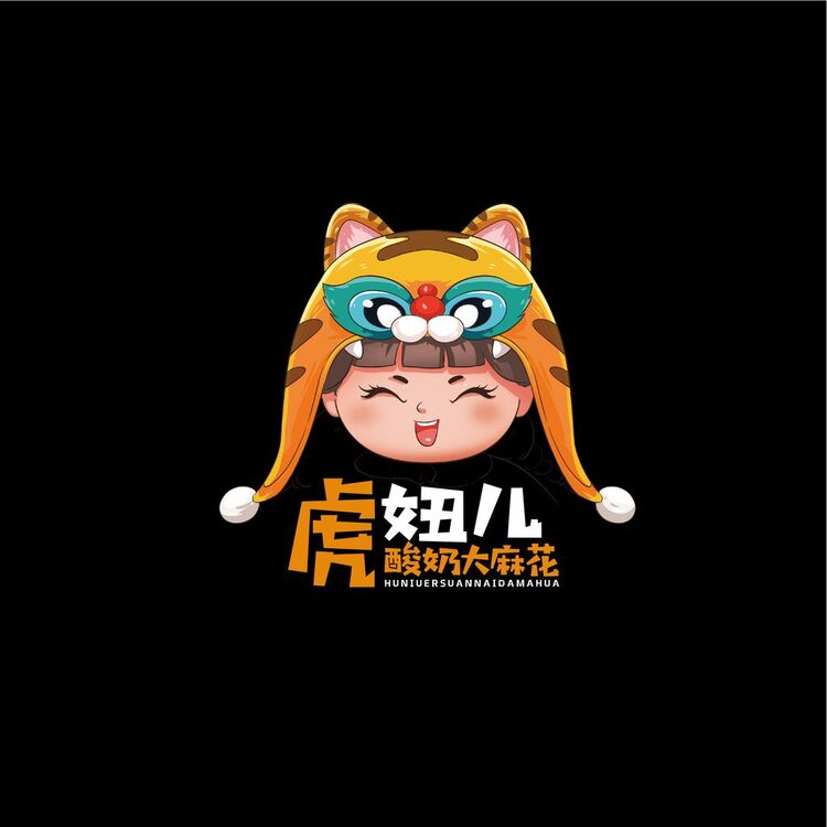 虎妞兒酸奶大麻花logo