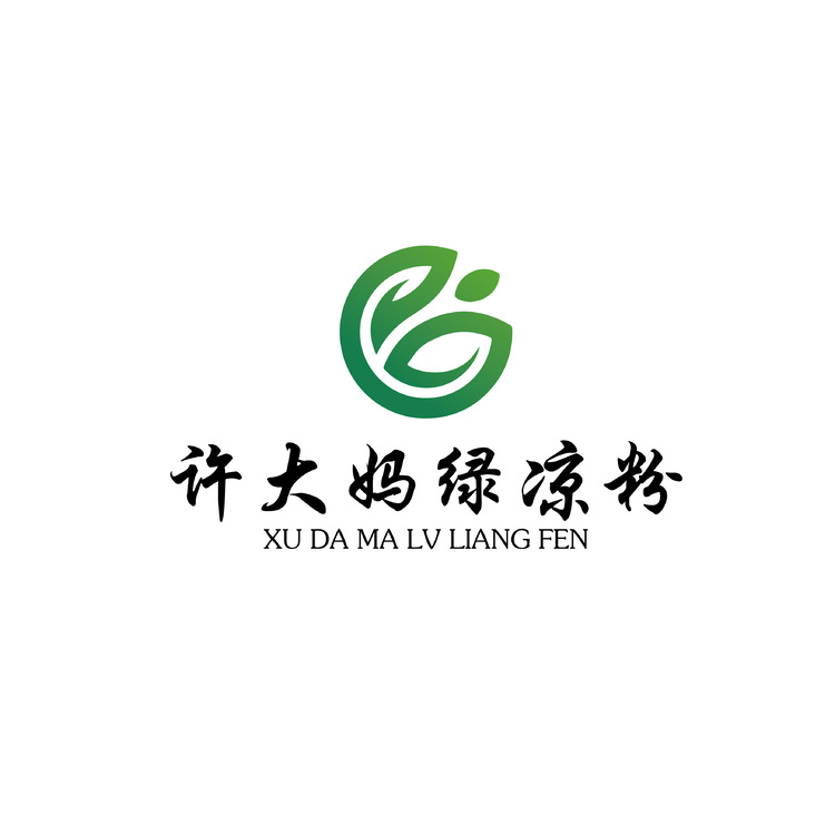 许大妈绿凉粉logo