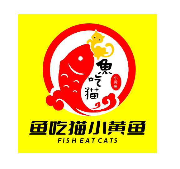 鱼吃猫小黄鱼logo