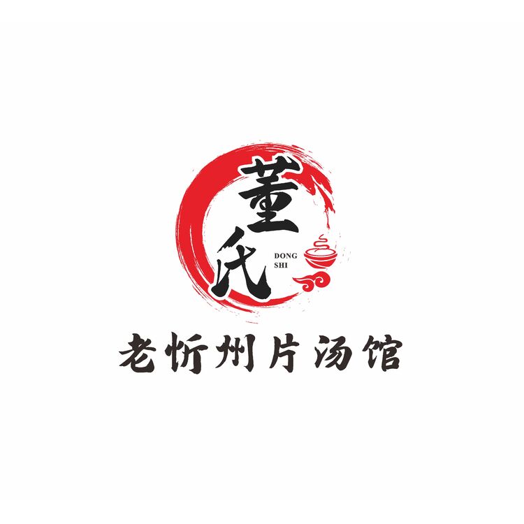 董氏老忻州片汤馆logo