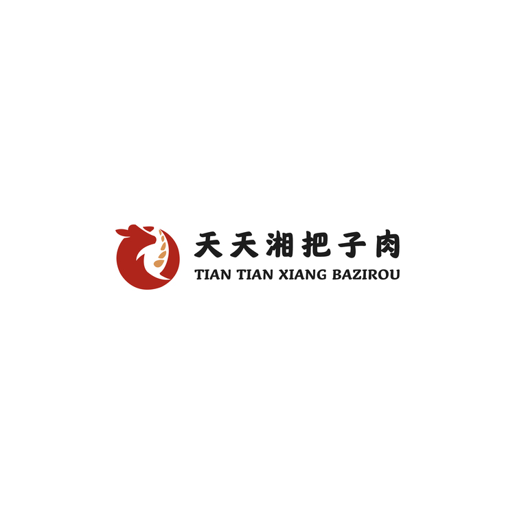 天天湘把子肉logo设计logo