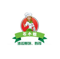 石小姐，沙拉煎饼，寿司logo