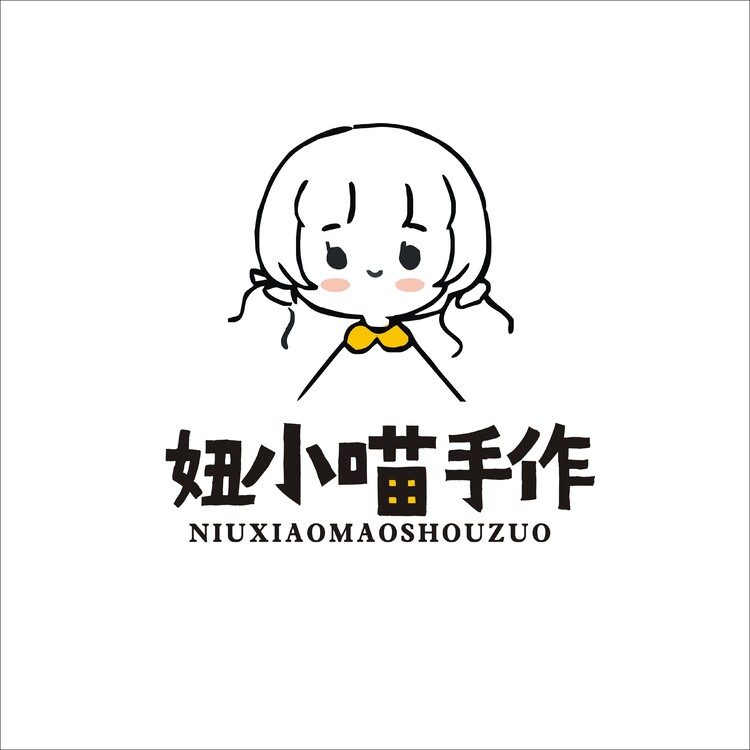 妞小喵手作logo