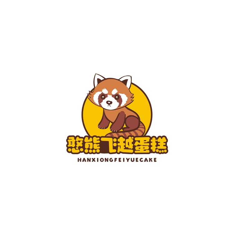 憨熊飞越蛋糕logo